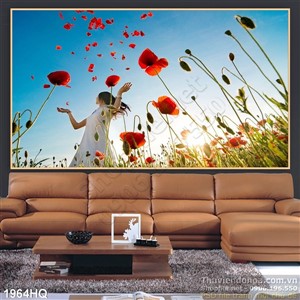 Tranh hoa Colico nghệ thuật trang trí phòng ngủ