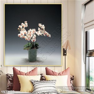 Tranh hoa lan treo tường đẹp
