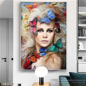 Tranh hoa lá nghệ thuật trang trí