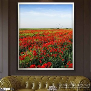 Tranh hoa lá Mỹ Nhân trang trí treo tường đẹp