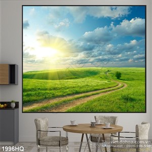 Tranh hoa lá treo tường phòng khách