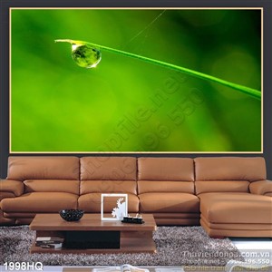 Tranh hoa lá treo tường phòng ngủ