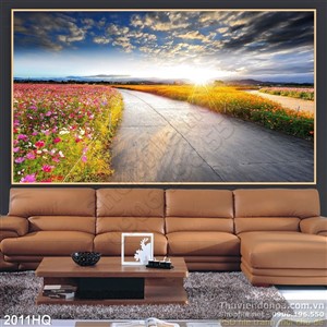 Tranh hoa hồ điệp trang trí phòng khách