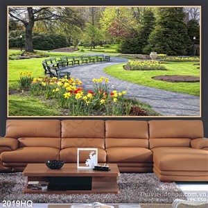 Tranh vườn hoa Hà Lan