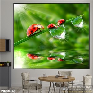 Tranh hoa lá nghệ thuật trang trí đẹp