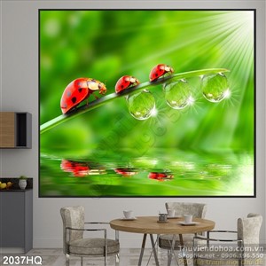 Tranh hoa lá treo tường phòng ngủ đẹp