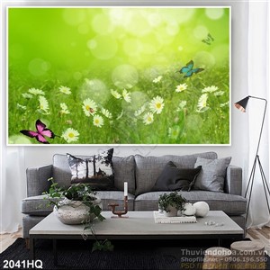 Tranh hoa lá treo tường phòng ngủ đẹp