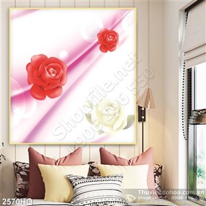 Tranh hoa hồng nghệ thuật treo tường đẹp