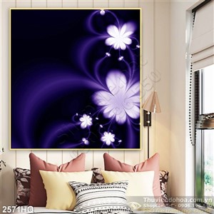 Tranh hoa dán đẹp độc đáo