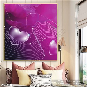 Tranh hoa Valentine độc đáo