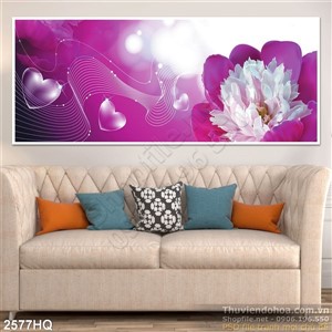 Tranh hoa lá dán tường đẹp