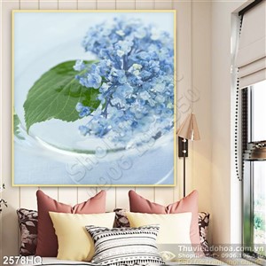 Tranh hoa tú cầu đẹp độc đáo