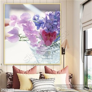 Tranh hoa lá trang trí treo tường đẹp