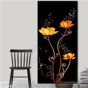 Tranh hoa sen phong thủy đẹp