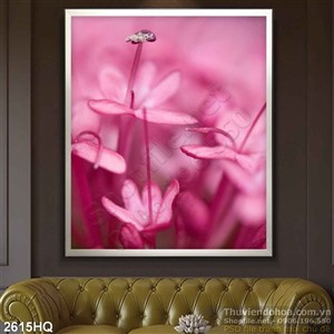 Tranh hoa lá treo tường phòng khách đẹp