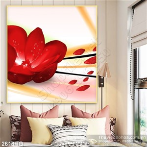 Tranh hoa lá trang trí tường đẹp