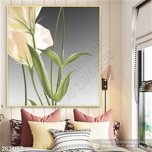 Tranh hoa cát tường nghệ thuật đẹp