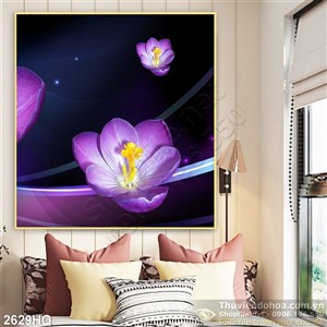 Tranh hoa tulip đẹp độc đáo