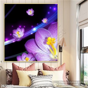 Tranh hoa lá trang trí đẹp