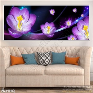Tranh hoa lá treo tường nghệ thuật