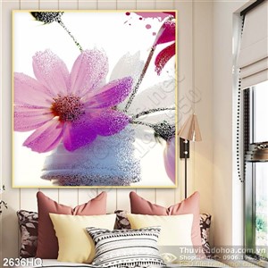 Tranh hoa lá dán tường đẹp