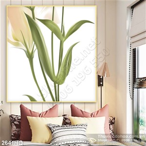 Tranh hoa Cát tường đẹp