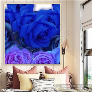 Tranh hoa lá nghệ thuật hiện đại