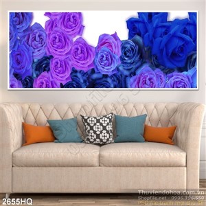 Tranh hoa Hồng tí treo tường hiện đại