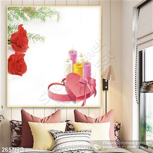 Tranh hoa trang trí đẹp