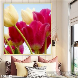 Tranh hoa lá trang trí treo tường đẹp