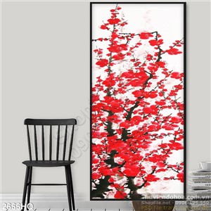 Tranh hoa đào phong thủy