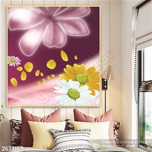 Tranh hoa hiện đại độc đáo