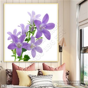 Tranh hoa trang trí treo tường phòng khách