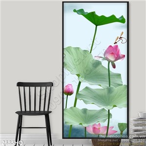 Tranh hoa lá nghệ thuật phong thủy