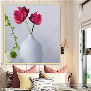 Tranh hoa lá trang trí nghệ thuật