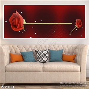 Tranh hoa lá nghệ thuật đẹp