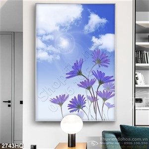 Tranh hoa dạ thảo đẹp độc đáo