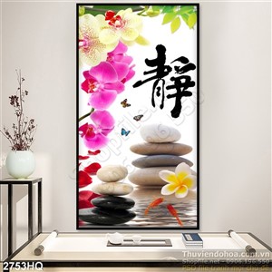 Tranh hoa Spa nghệ thuật đẹp