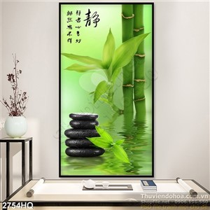 Tranh hoa lá Spa trang trí treo tường đẹp