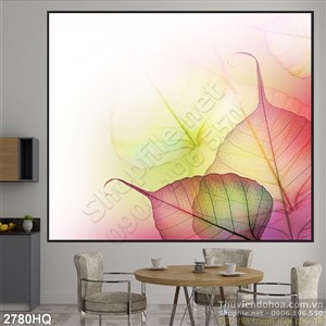 Tranh hoa lá trang trí đẹp