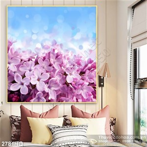 Tranh hoa lá nghệ thuật đẹp