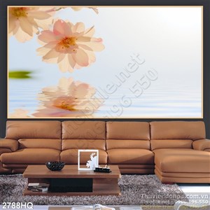 Tranh hoa Cúc trang trí phòng khách