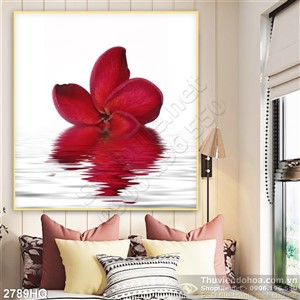 Tranh hoa lá hiện đại treo tường đẹp