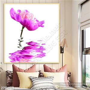 Tranh hoa lá nghệ thuật treo tường đẹp