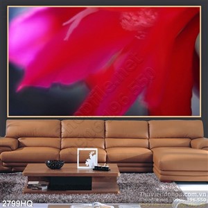 Tranh hoa lá trang trí phòng khách