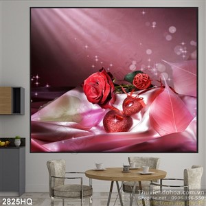Tranh hoa Hồng nghệ thuật treo tường