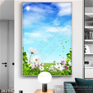 Tranh hoa Hồ Điệp đẹp