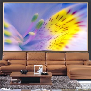 Tranh hoa lá nghệ thuật treo tường phòng khách