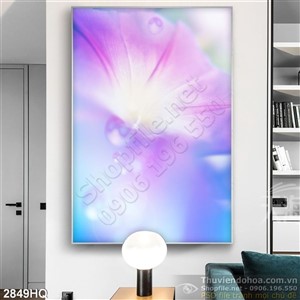 Tranh hoa lá hiện đại trang trí tường đẹp