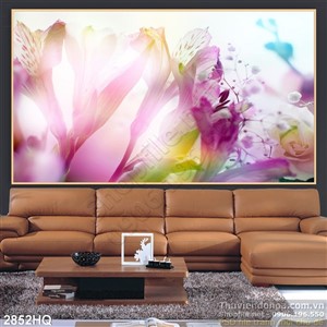 Tranh hoa lá trang trí nghệ thuật